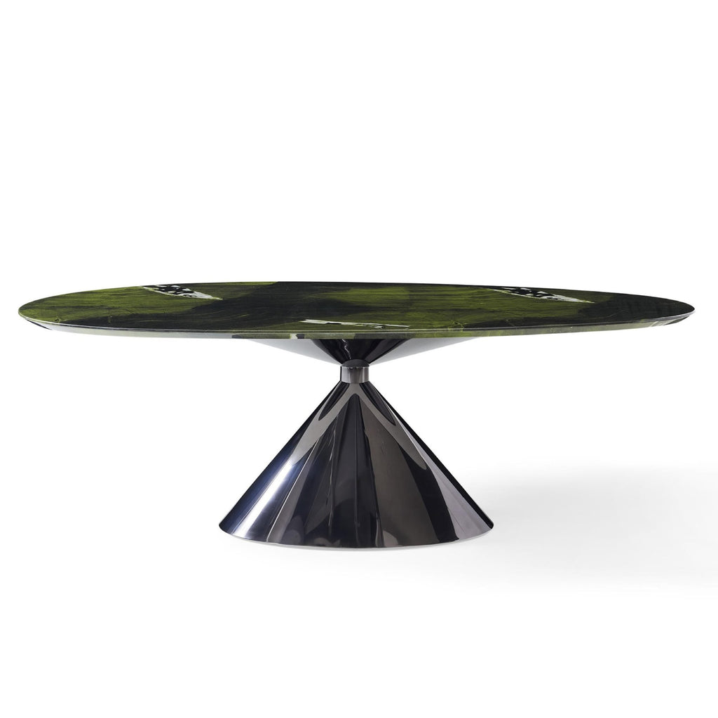 Avocado UFO Natural Marble With Stainless Steel Base