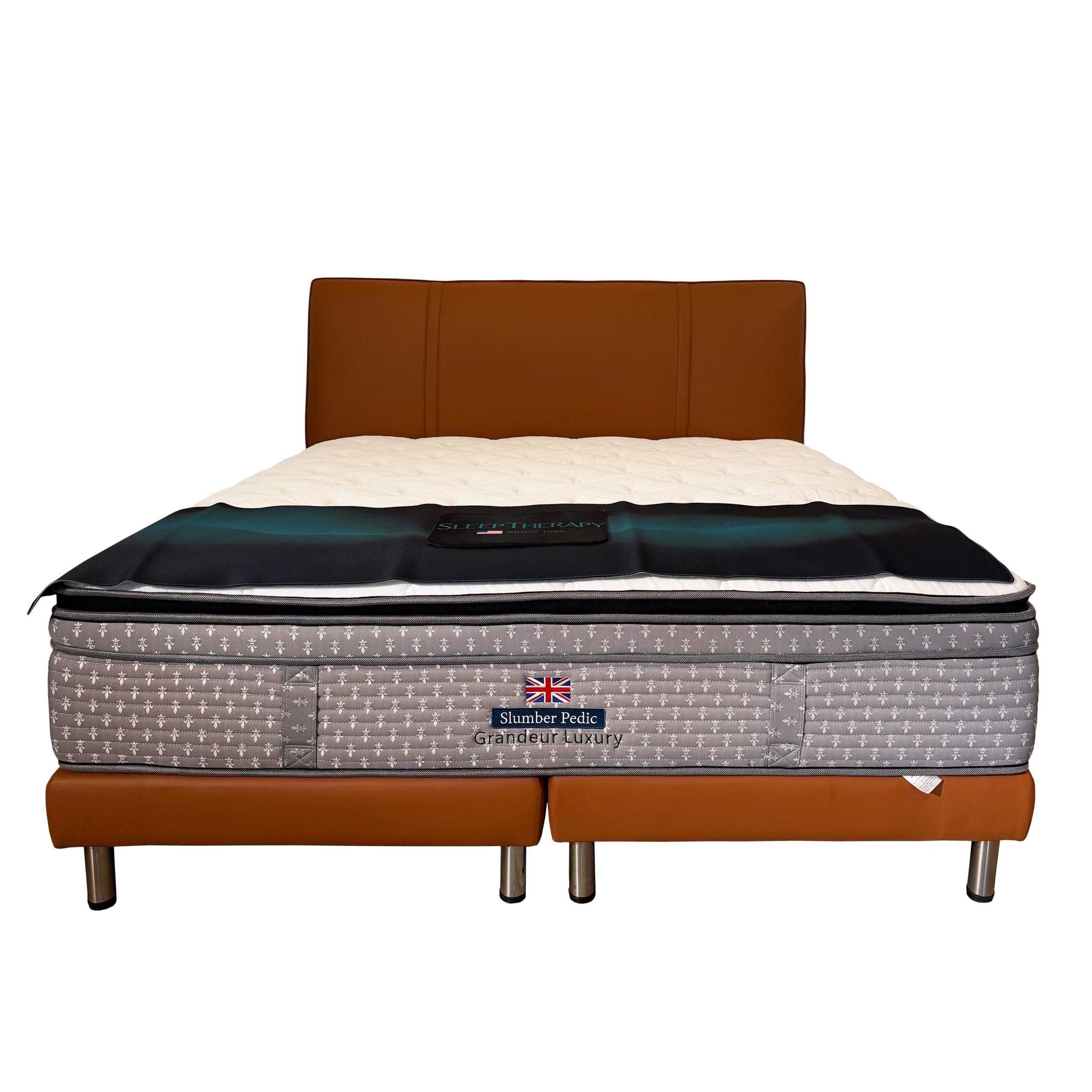 Slumber Pedic Grandeur Luxury 15" Mattress With Bed Frame