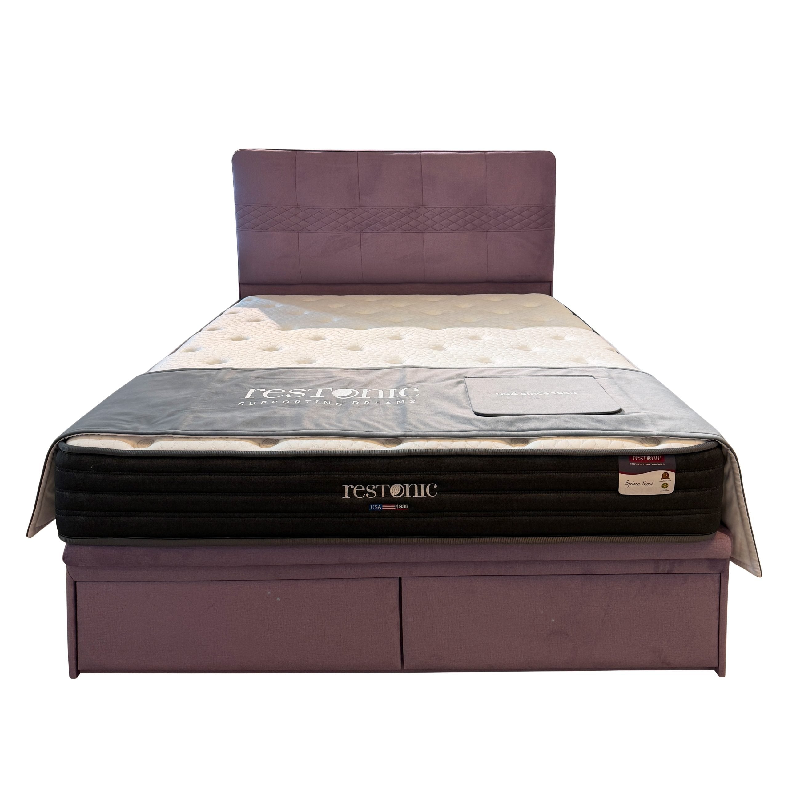 Restonic Spine Rest 10" Mattress With Bed Frame