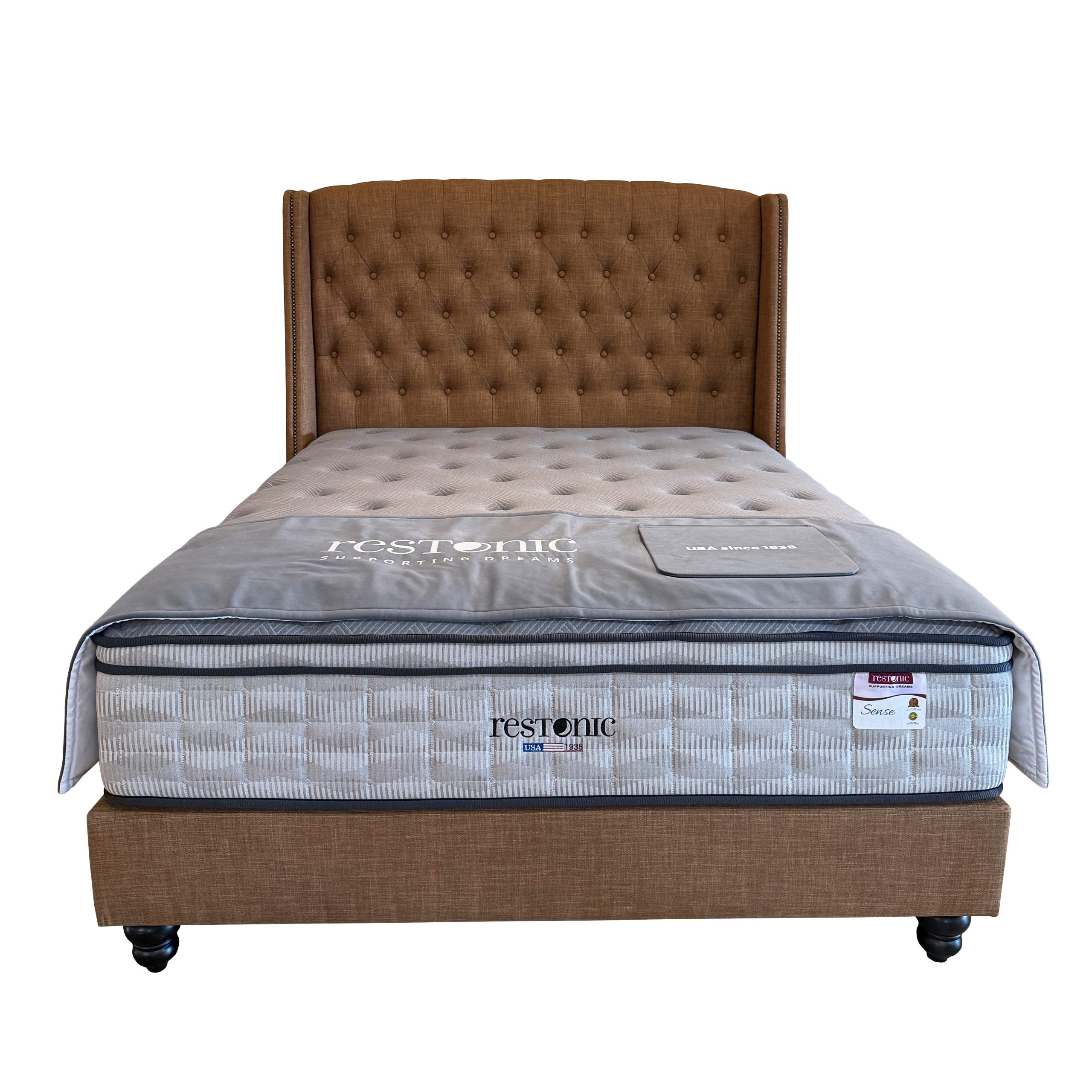 Restonic Sense Mattress 13" With Bed Frame Set