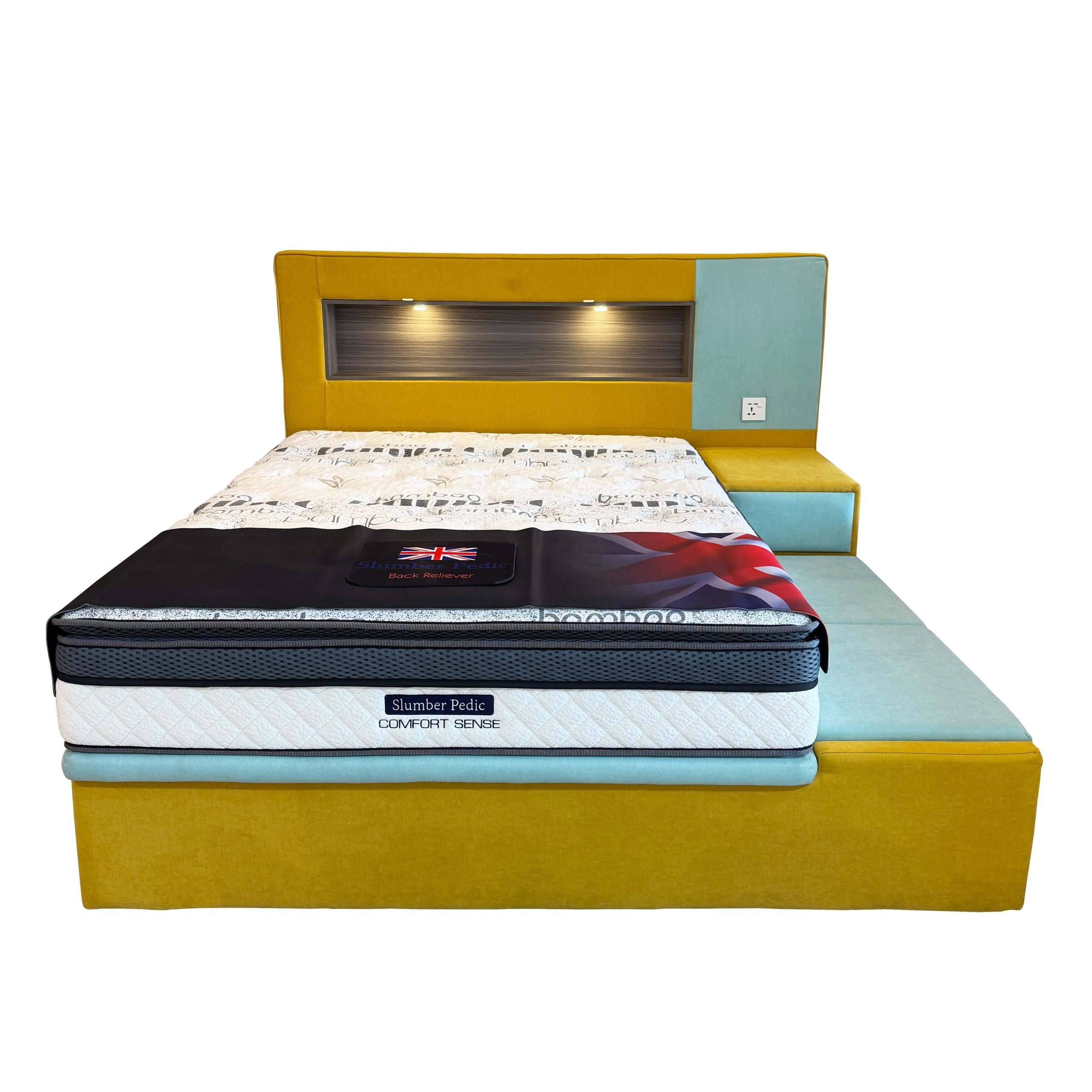 Slumber Pedic Comfort Sense Mattress With Multi Function Bed Frame