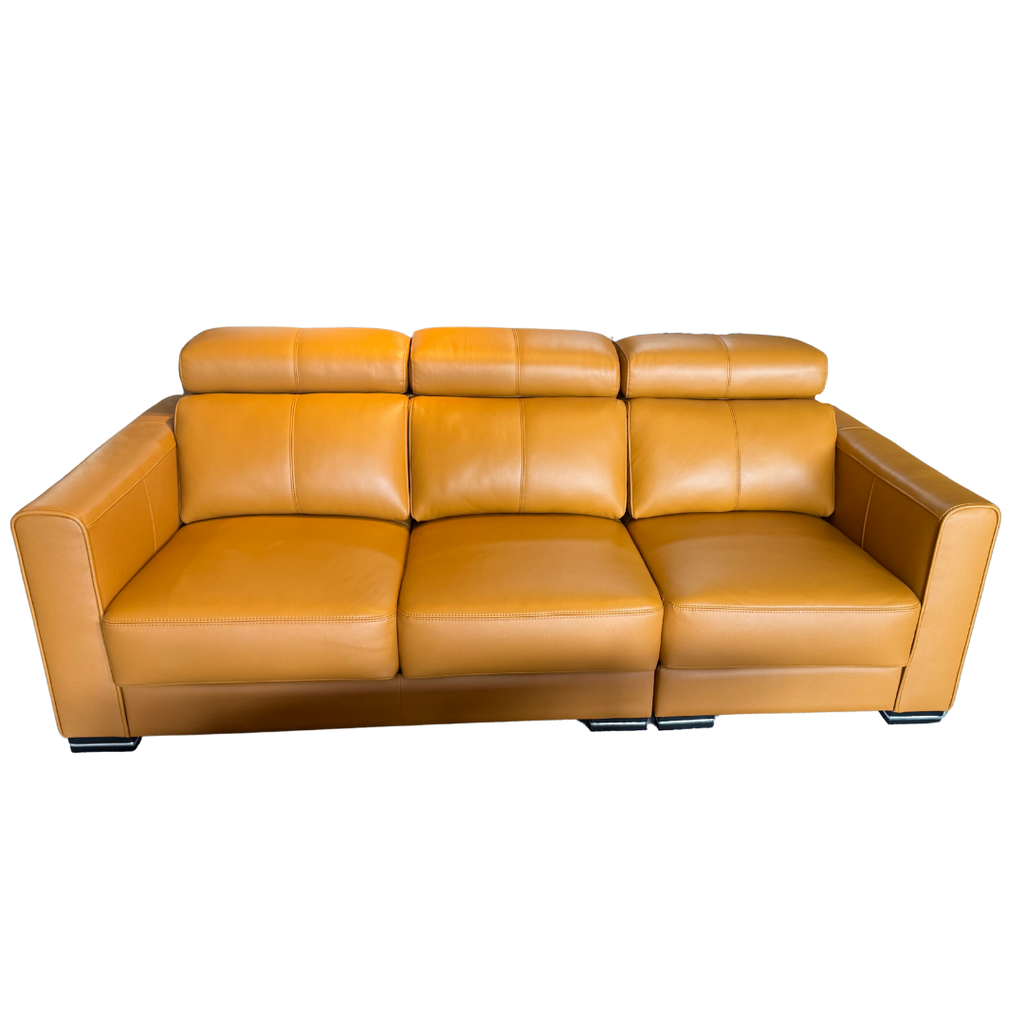 HC8195 3 Seater Full Leather Slider Sofa