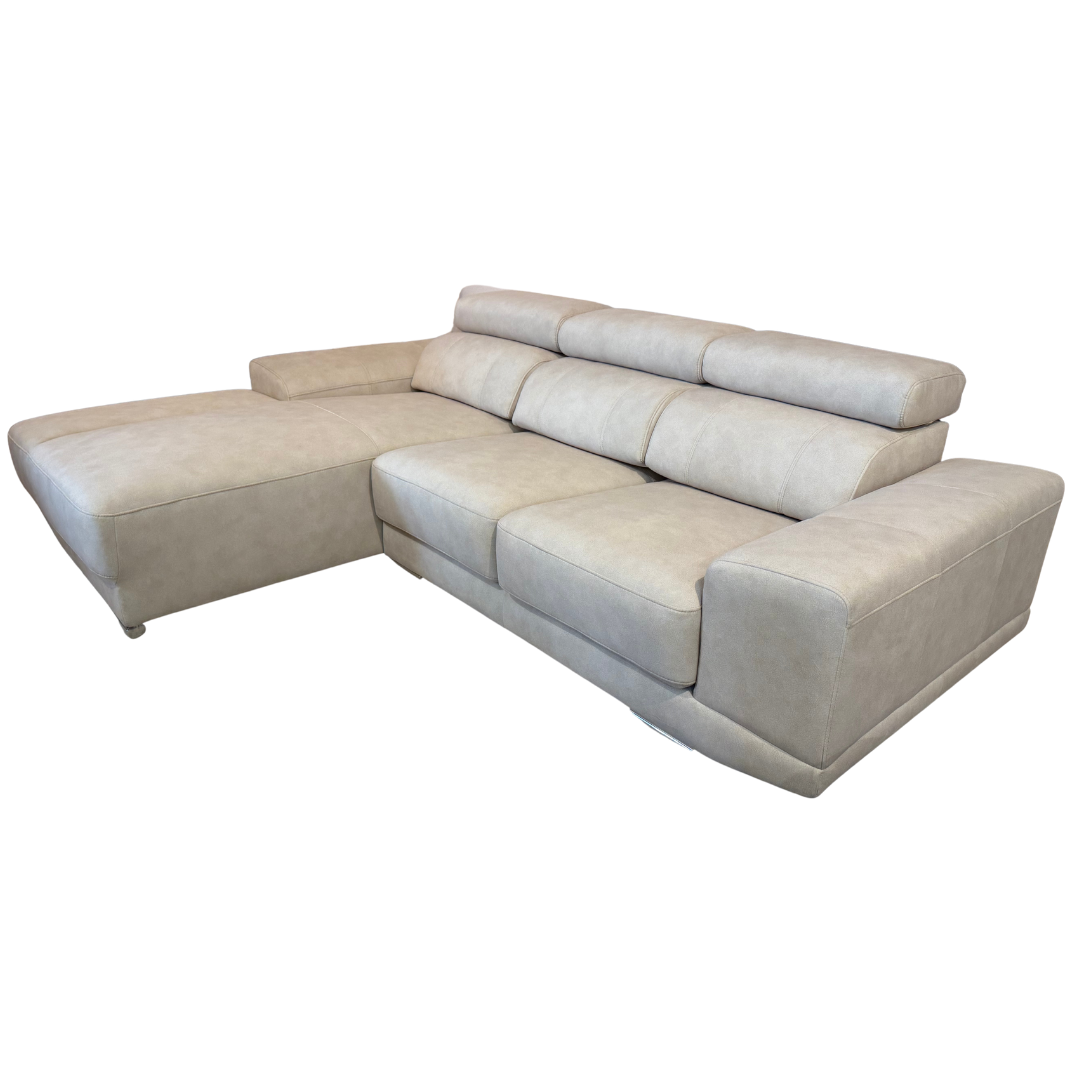 HC7050 3 Seater L-Shape Saddle Leather Slider Sofa