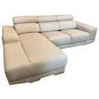 HC7050 3 Seater L-Shape Saddle Leather Slider Sofa