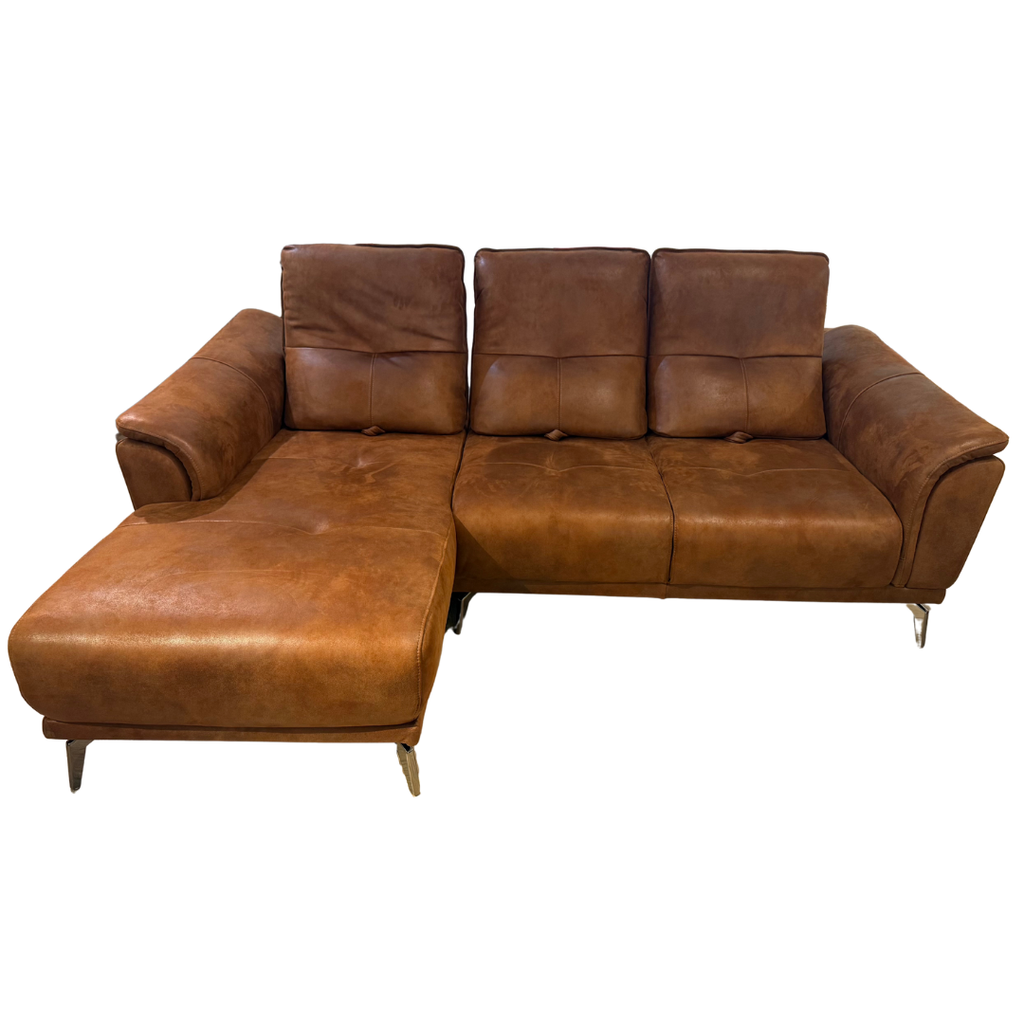ZL3711 Terziler Saddle Leather L-Shape Sofa