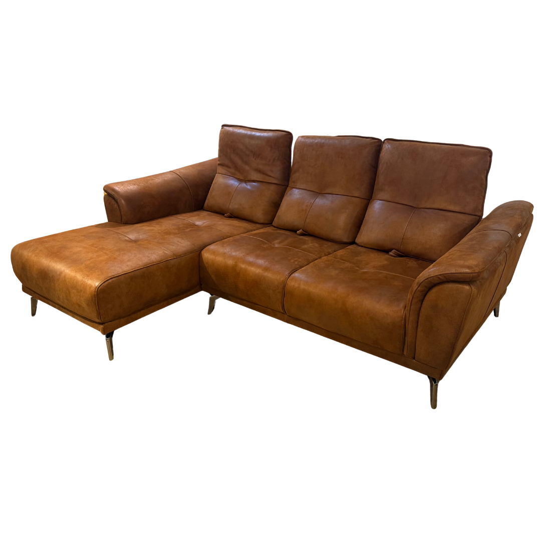 ZL3711 Terziler Saddle Leather L-Shape Sofa