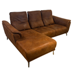 ZL3711 Terziler Saddle Leather L-Shape Sofa