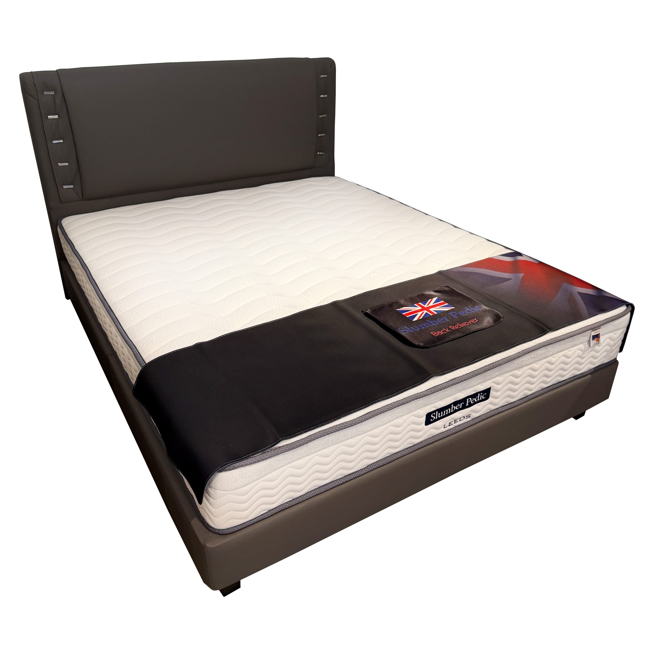 Slumber Pedic Leeds 9" Mattress With Bed Frame