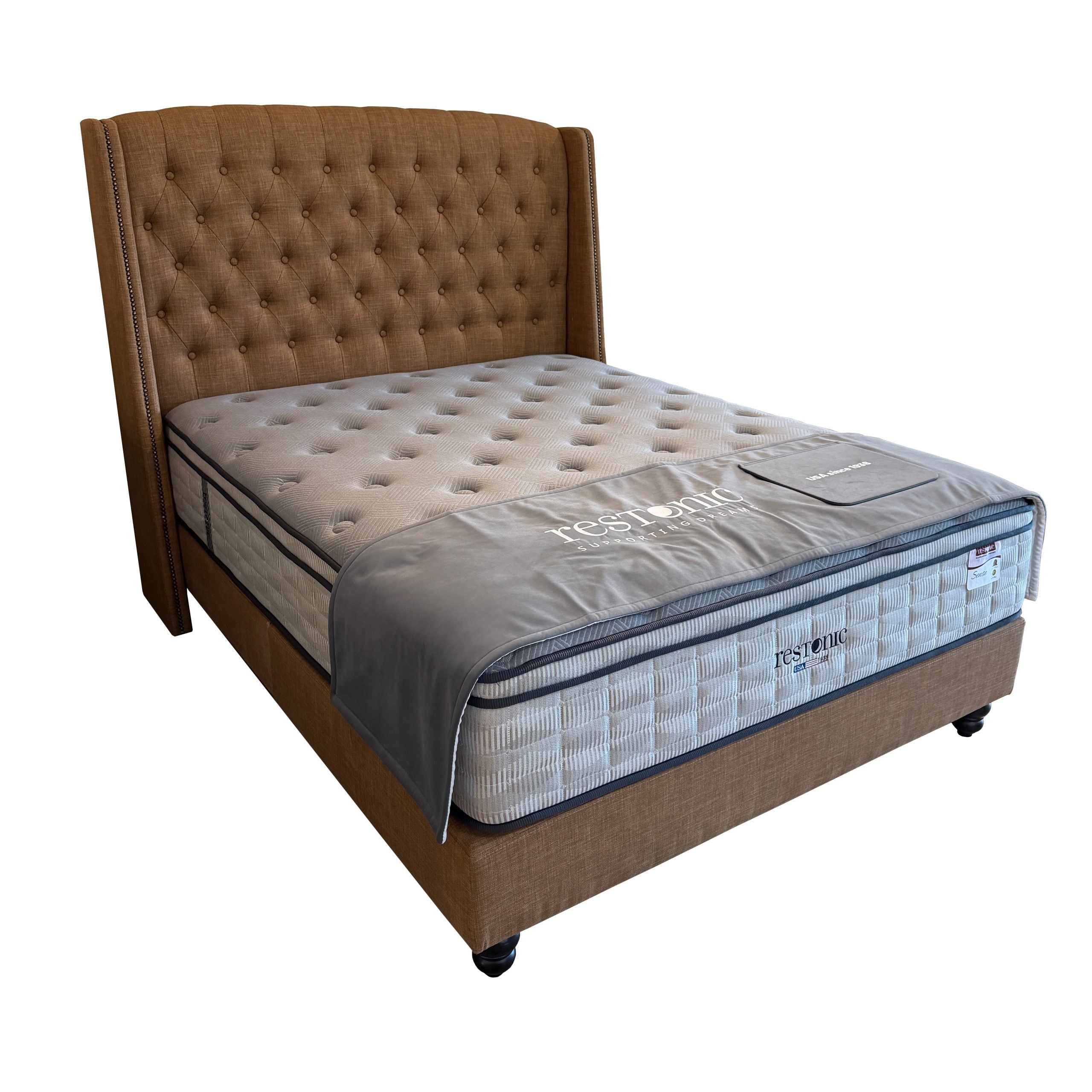 Restonic Sense Mattress 13" With Bed Frame Set