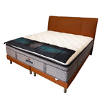 Slumber Pedic Grandeur Luxury 15" Mattress With Bed Frame
