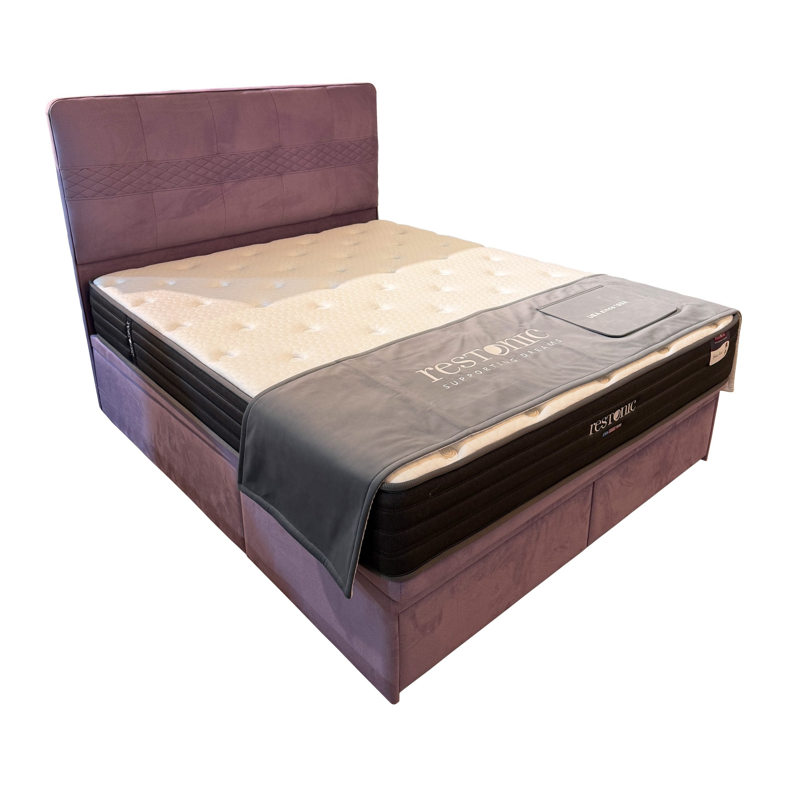 Restonic Spine Rest 10" Mattress With Bed Frame