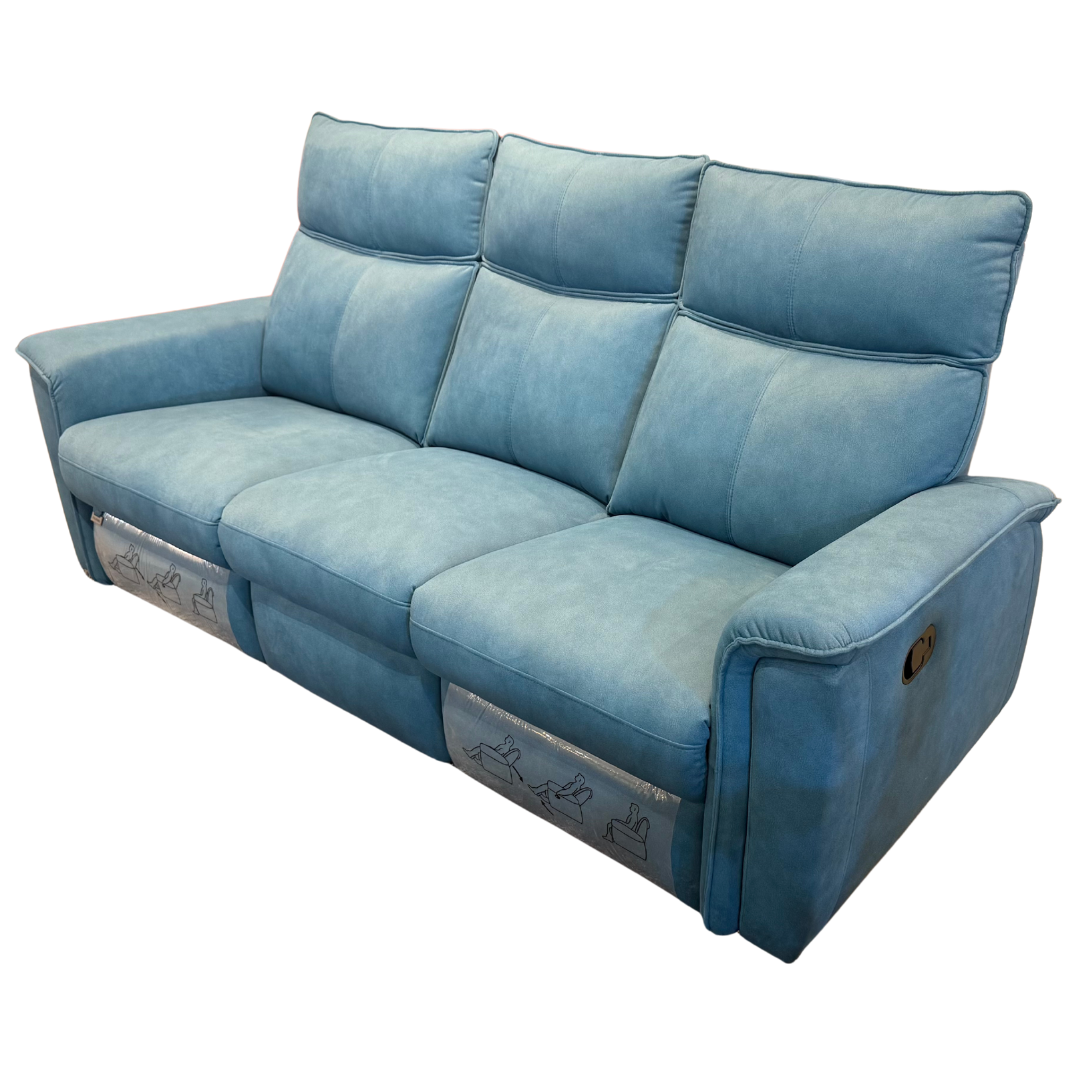 ZL2828 3 Seater with Manual Recliner Fabric Sofa