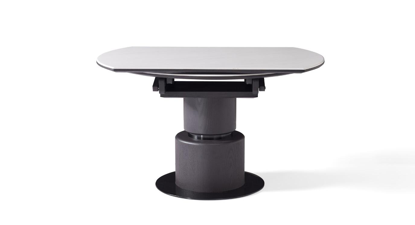 Eclipse Light Grey Sintered Stone Extendable Table