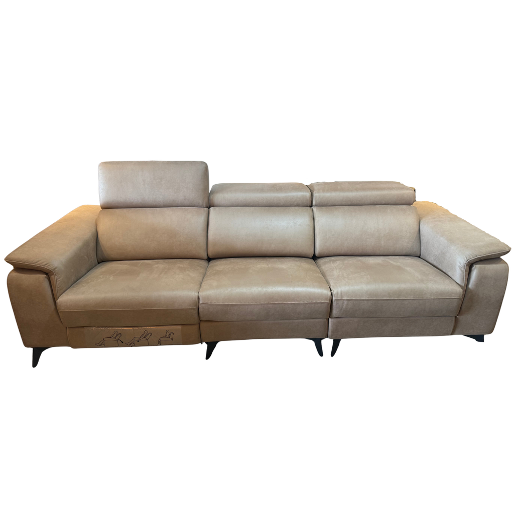 ZL2896 3 Seater Saddle Leather Recliner Sofa
