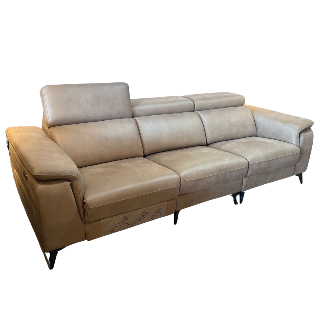 ZL2896 3 Seater Saddle Leather Recliner Sofa