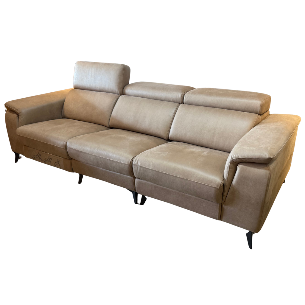 ZL2896 3 Seater Saddle Leather Recliner Sofa