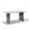 Venato Carrara Natural Marble With Stainless Steel Base