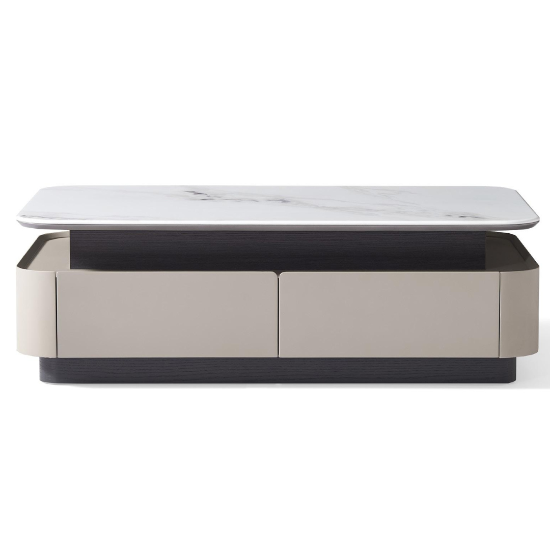 Vellara Beige/Dark Ash Wood Coffee Table