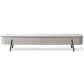 Axia White Sintered Stone TV Console