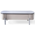 Nova White Cultured Marble Coffee Table