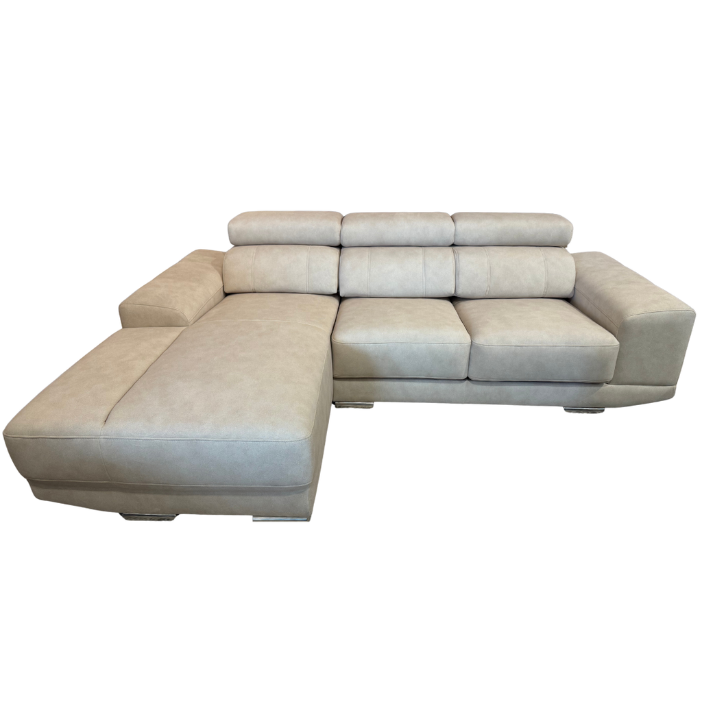 HC7050 3 Seater L-Shape Saddle Leather Slider Sofa