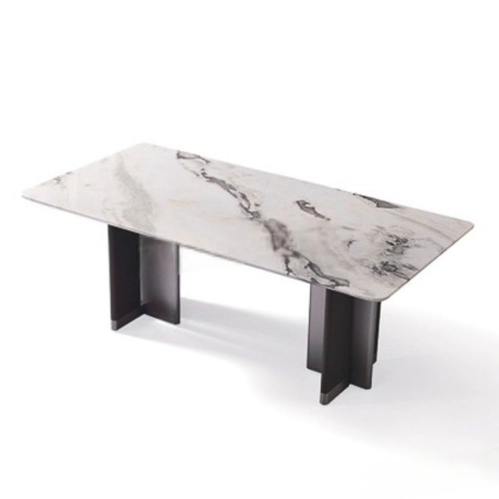 Picasso Natural Marble With Stainless Steel Base