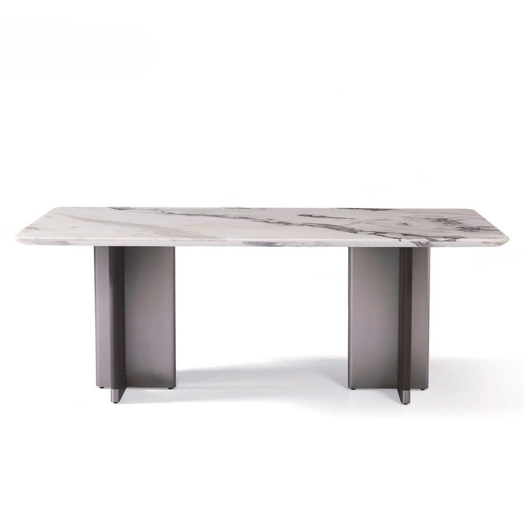 Picasso Natural Marble With Stainless Steel Base