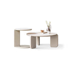 Akemi Solid Wood Sintered Stone Nesting Tables