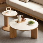 Akemi Solid Wood Sintered Stone Nesting Tables