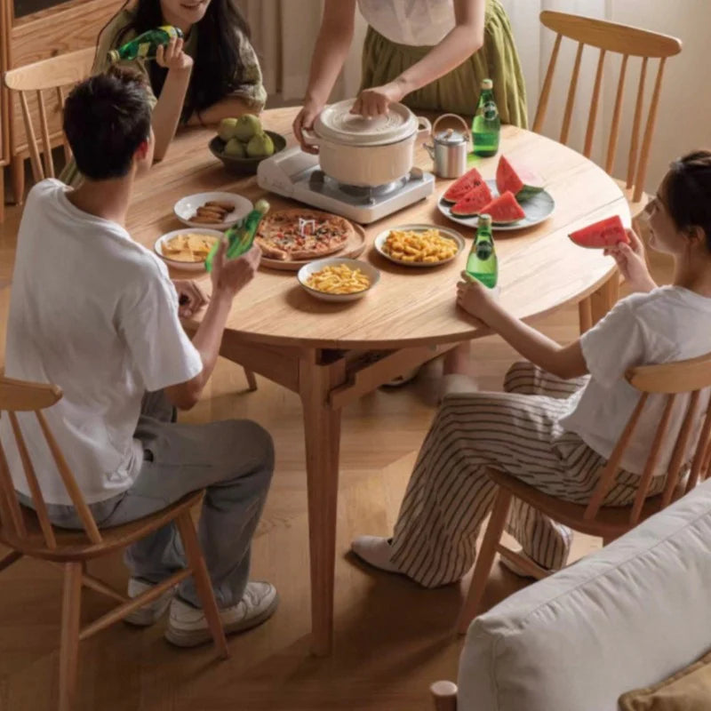 Aria Extendable Round Dining Table