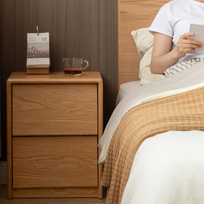 Asher Solid Wood Bedside Table