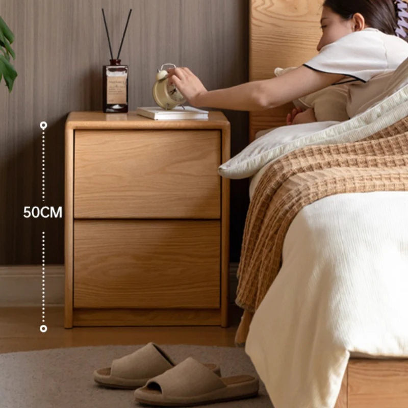Asher Solid Wood Bedside Table