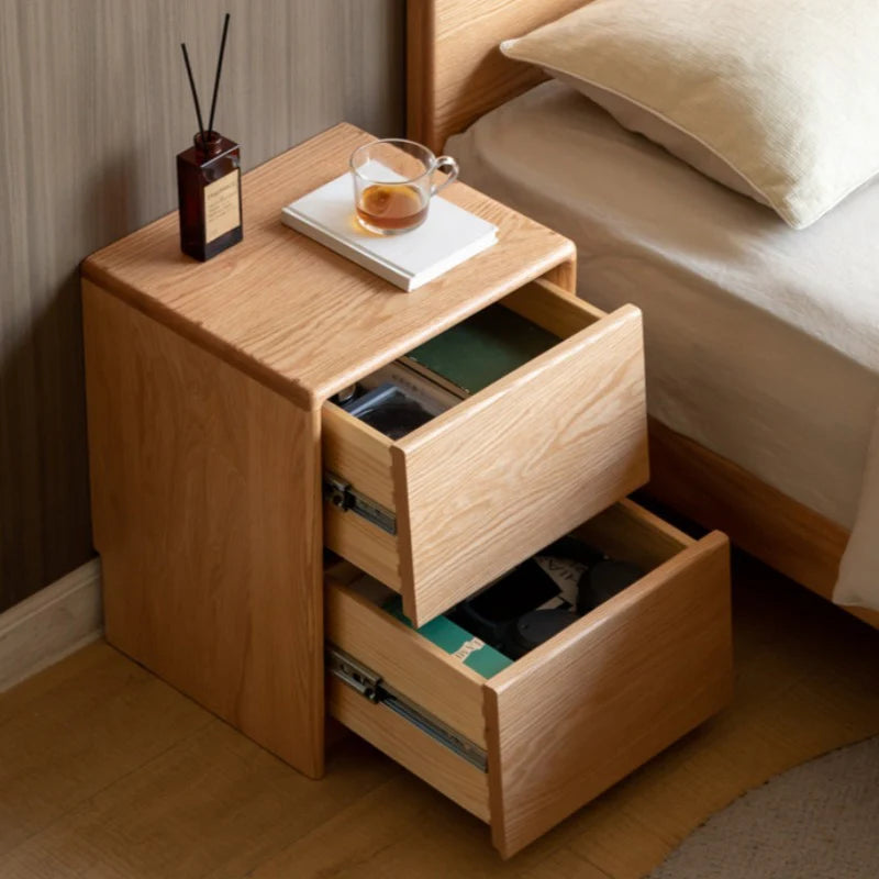 Asher Solid Wood Bedside Table