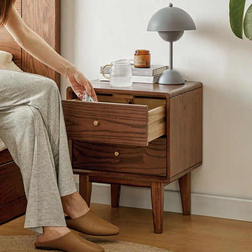 Avis Solid Wood Bedside Table