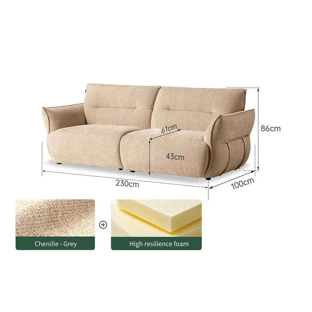 Barney 4 Seater Fabric Sofa