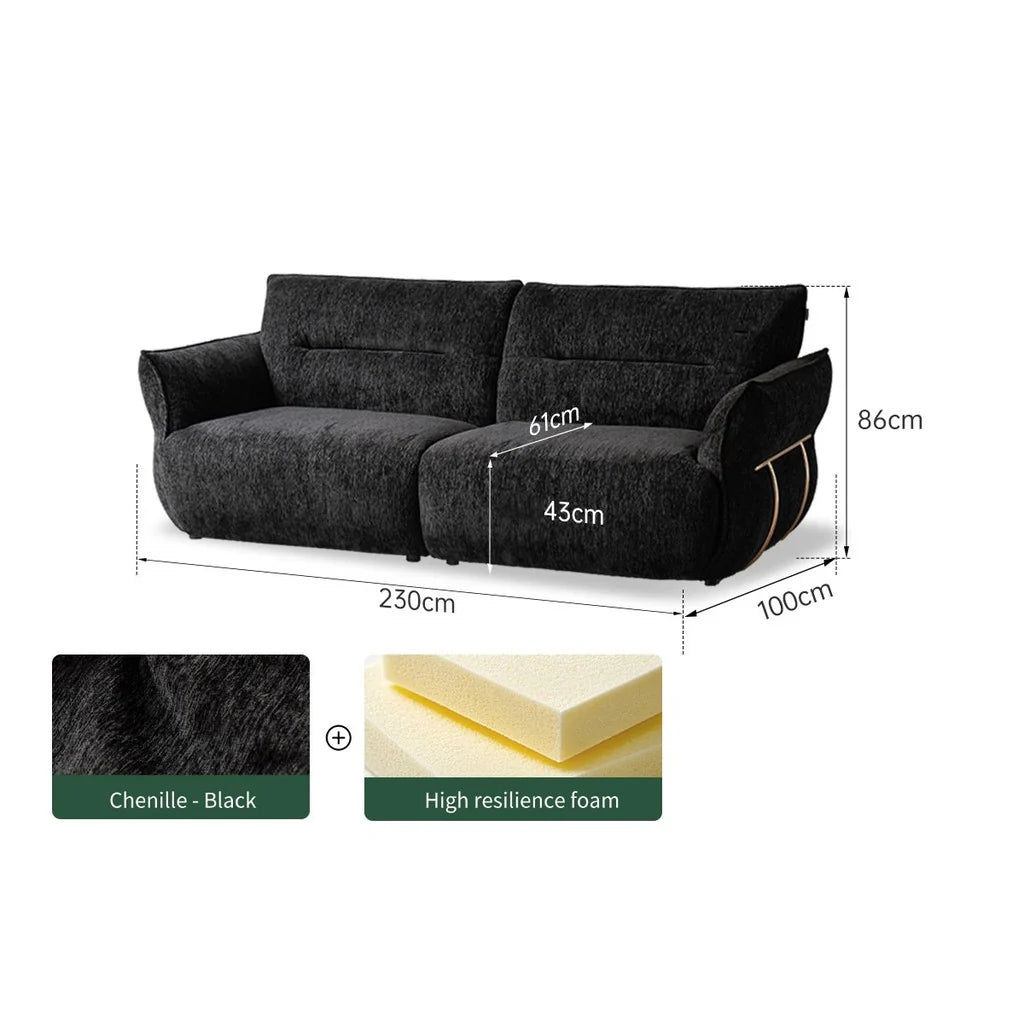 Barney 4 Seater Fabric Sofa