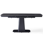 Strato Matt Black Sintered Stone Extendable Table