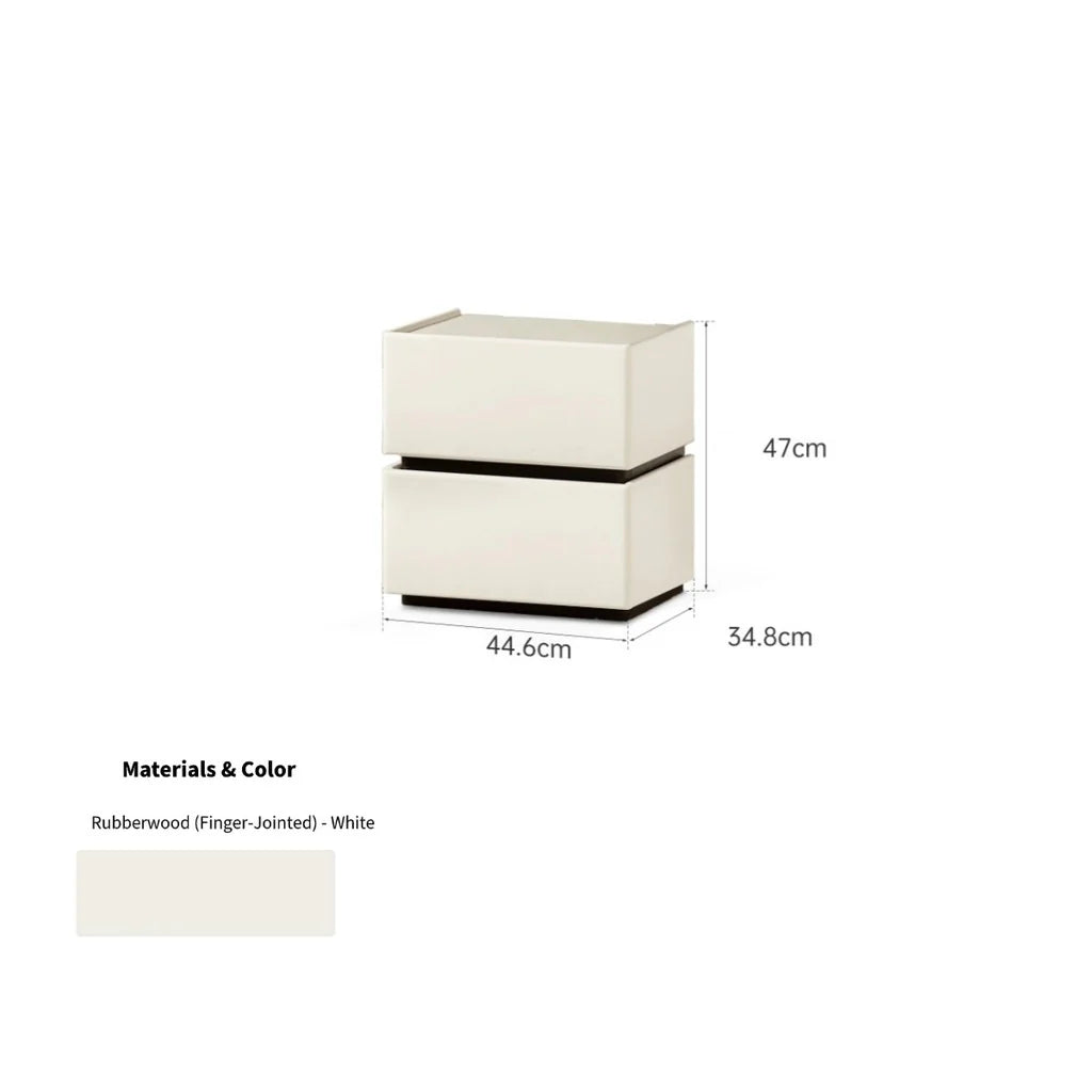 Domino Solid Wood Bedside Table