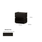 Domino Solid Wood Bedside Table