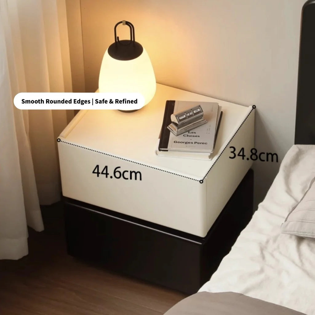 Domino Solid Wood Bedside Table