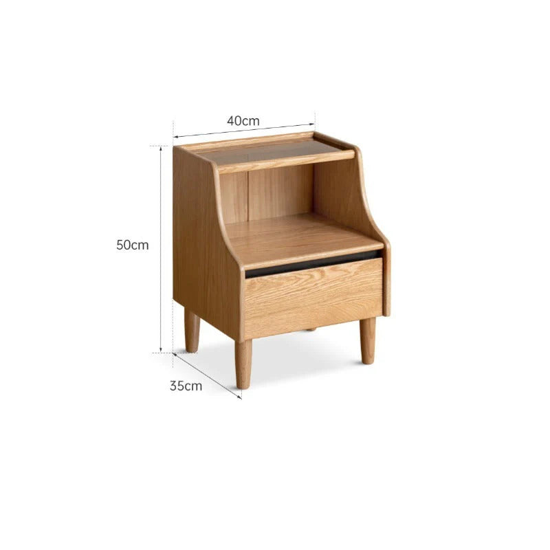 Ernest Solid Wood Bedside Table
