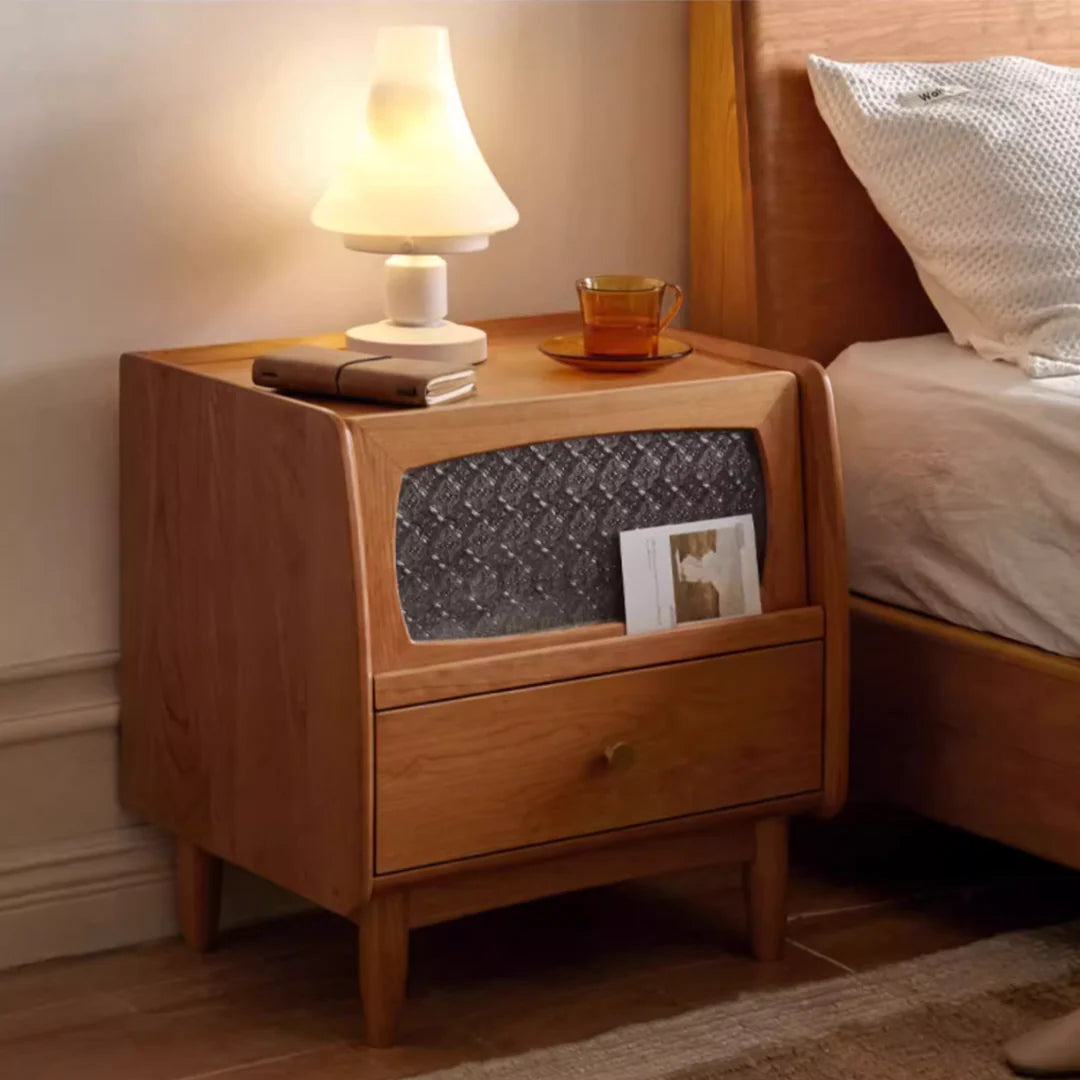 Evelyn Solid Wood Bedside Table
