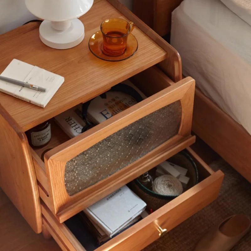 Evelyn Solid Wood Bedside Table