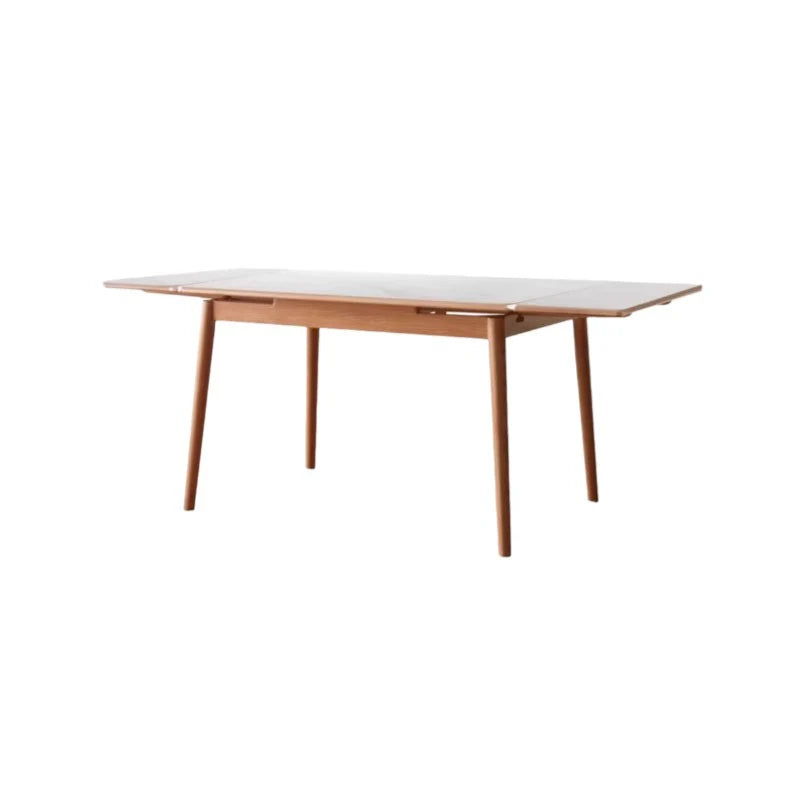 Hana Extendable Solid Wood Sintered Stone Dining Table