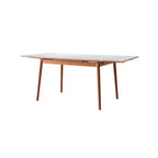 Hana Extendable Solid Wood Sintered Stone Dining Table