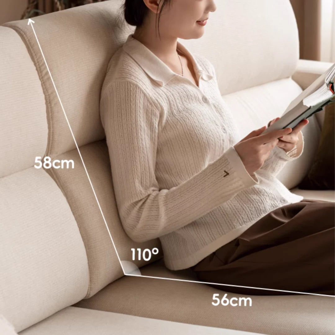 Haru 3 Seater Fabric Sofa