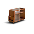 Hayden Solid Wood Side Table with Wheels