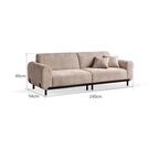 Henley 3 Seater Fabric Sofa