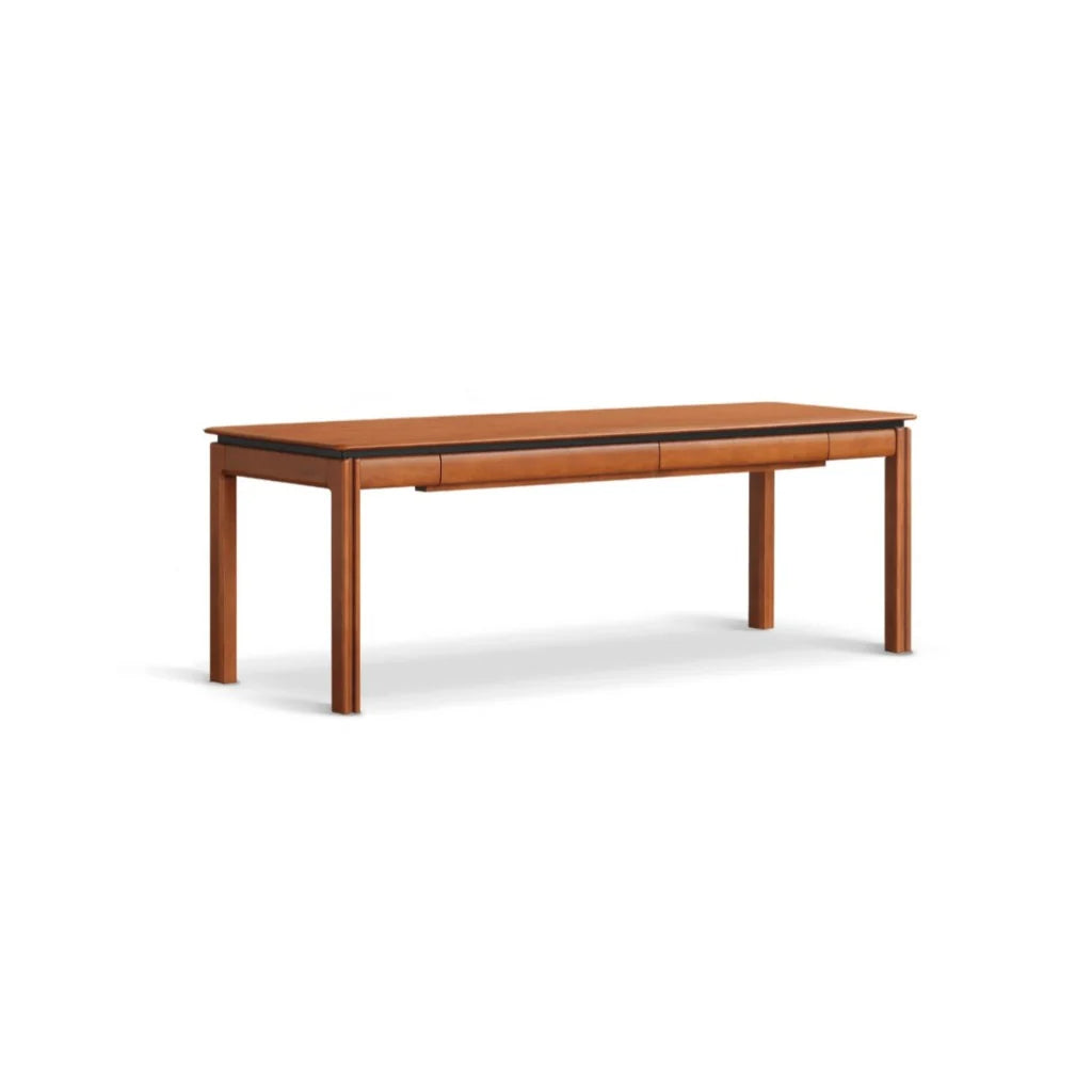 Hudson Solid Wood Office Table with Storage