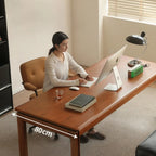 Hudson Solid Wood Office Table with Storage